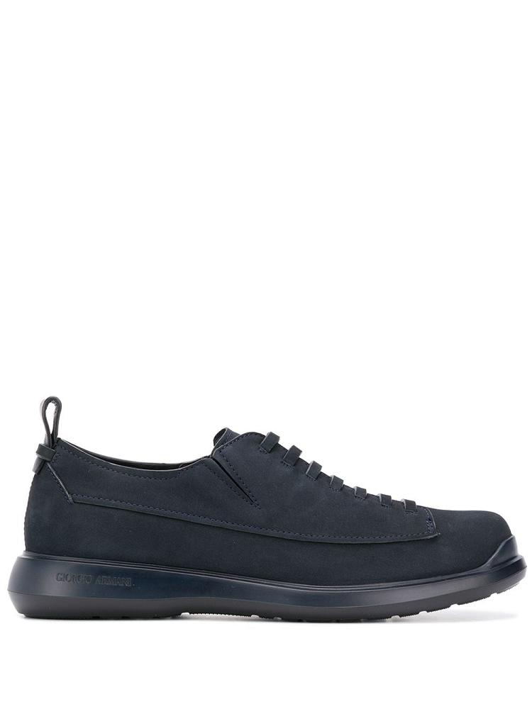 Blue Men\'s Giorgio Armani Faded Lace Up Shoes Shoes | AUH2N29