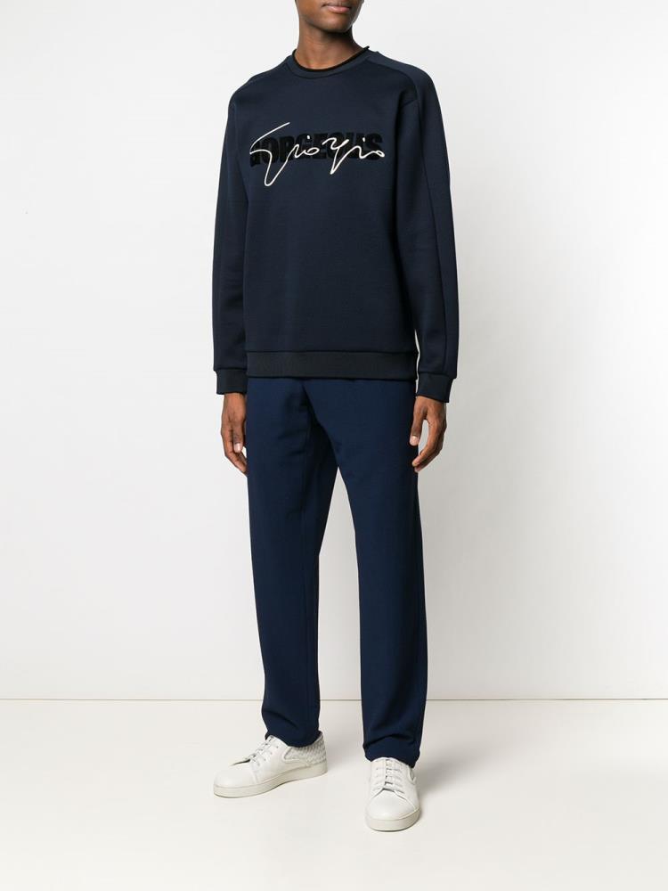 Blue Men's Giorgio Armani Gorgeous Sweatshirts | YA7FO51