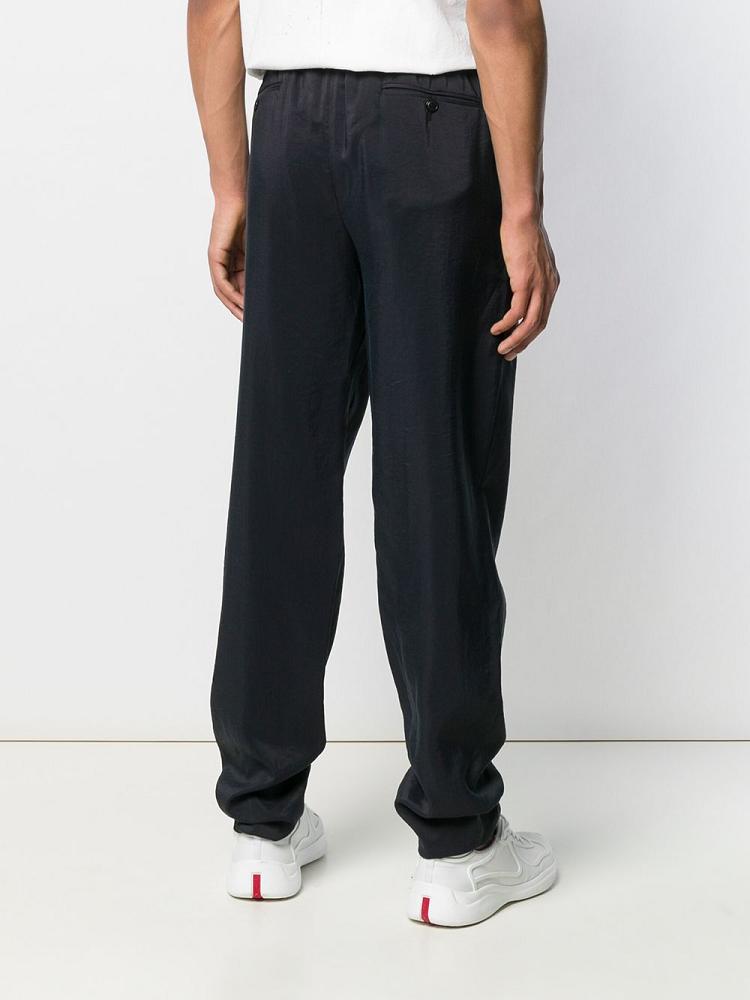 Blue Men's Giorgio Armani Loose Fit Pants | LARRZT9