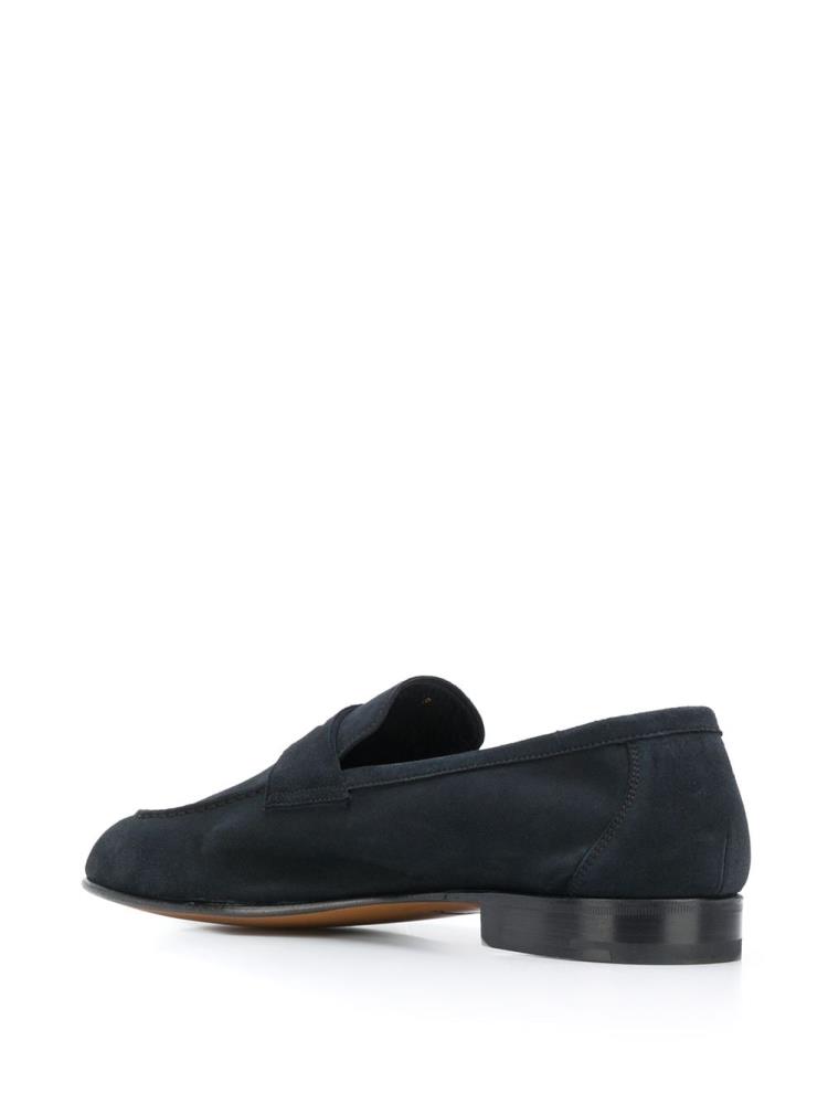 Blue Men's Giorgio Armani Slip On Loafers | JY2RWV1