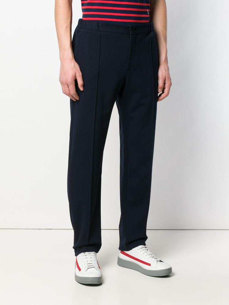 Blue Men's Giorgio Armani Tapered Pants | YSFHRVN