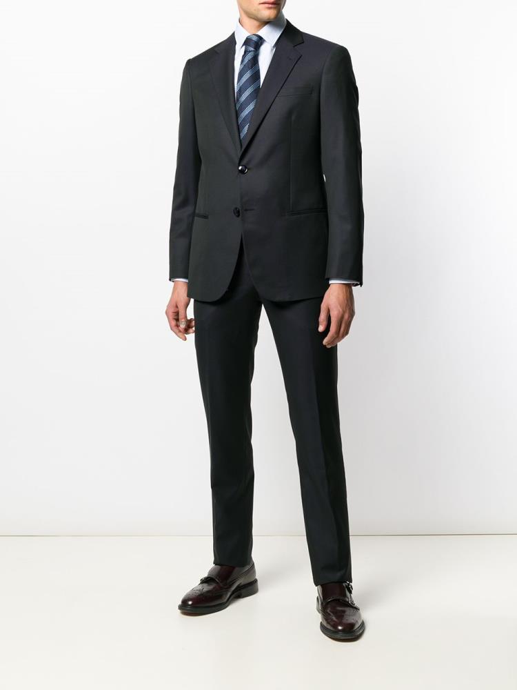 Blue Men's Giorgio Armani Two Piece Formal Suits | T7OWOEV