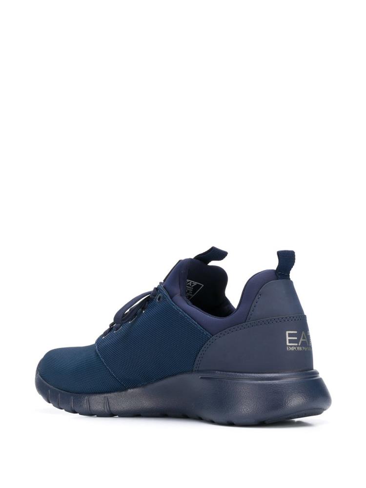 Blue Women's Ea7 Emporio Armani Logo Print Sneakers | DHHKHA9