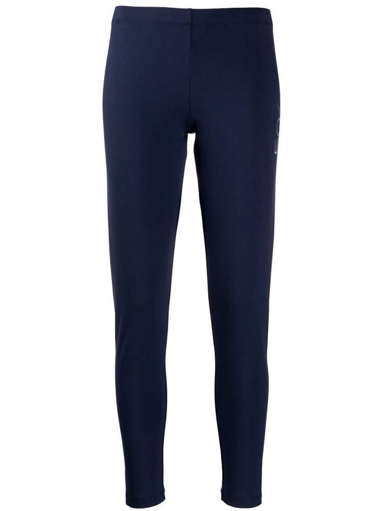 Blue Women\'s Ea7 Emporio Armani Stretch Fit Leggings | 61O7TZK