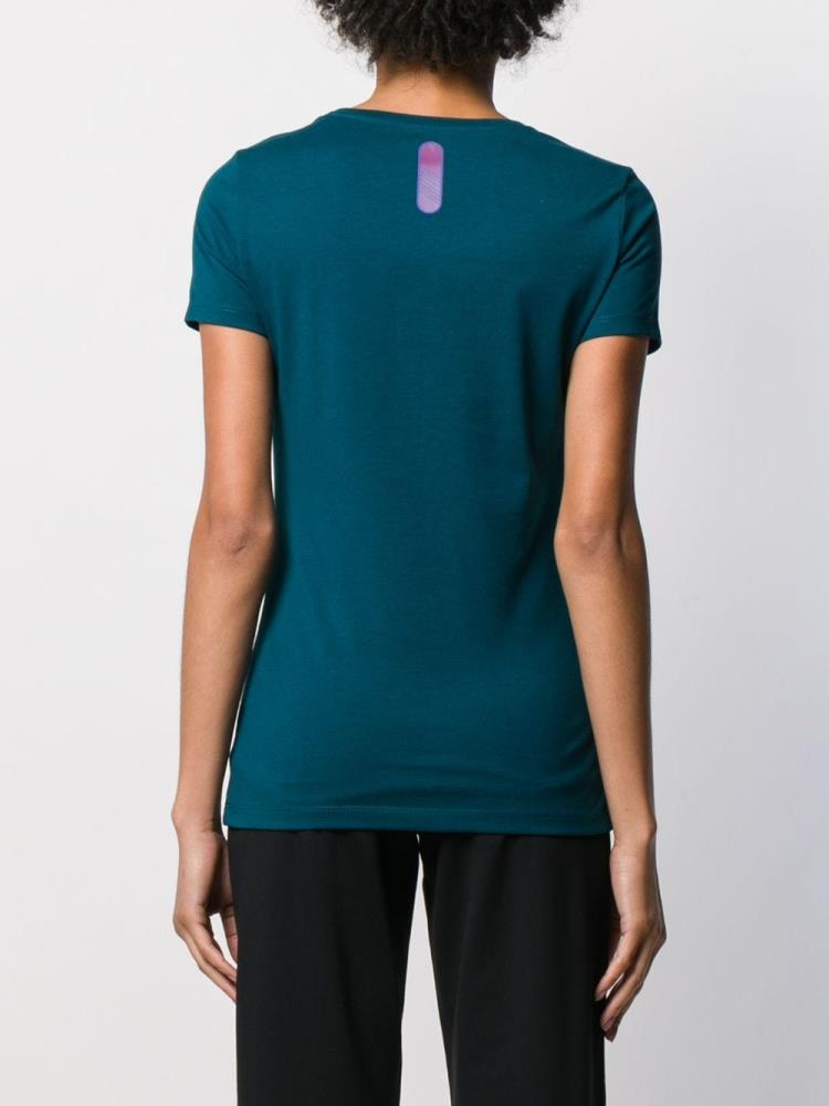 Blue Women's Ea7 Emporio Armani Short Sleeve T Shirts | GIKEN88