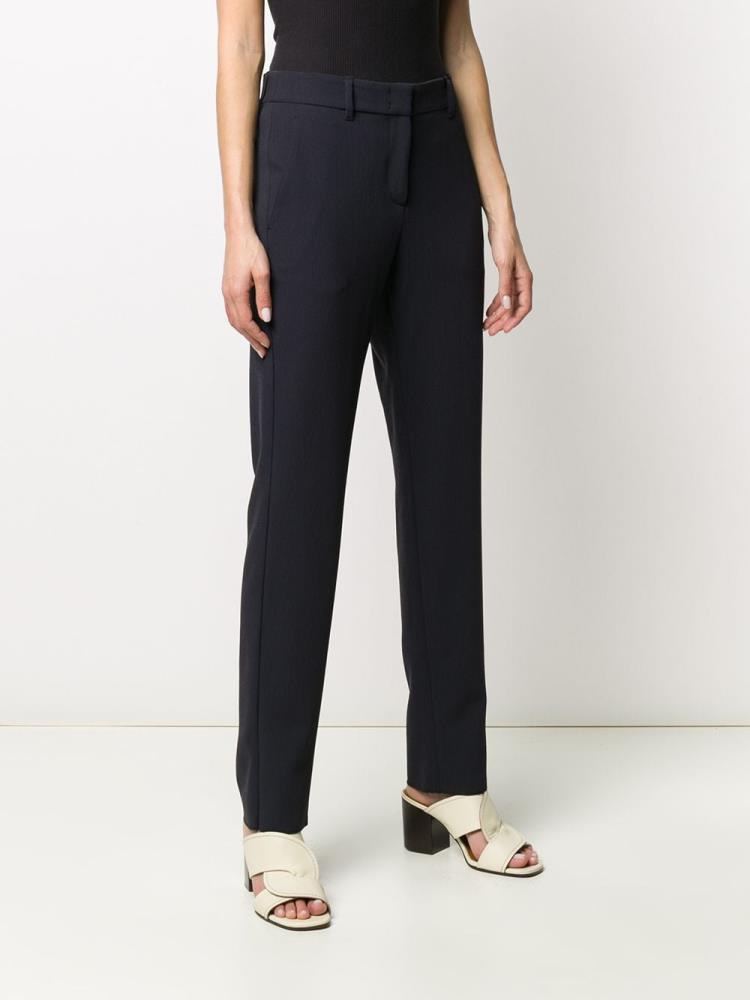 Blue Women's Armani Emporio High Waisted Slim Fit Pants | FFW612V