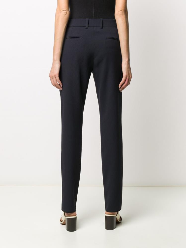 Blue Women's Armani Emporio High Waisted Slim Fit Pants | FFW612V