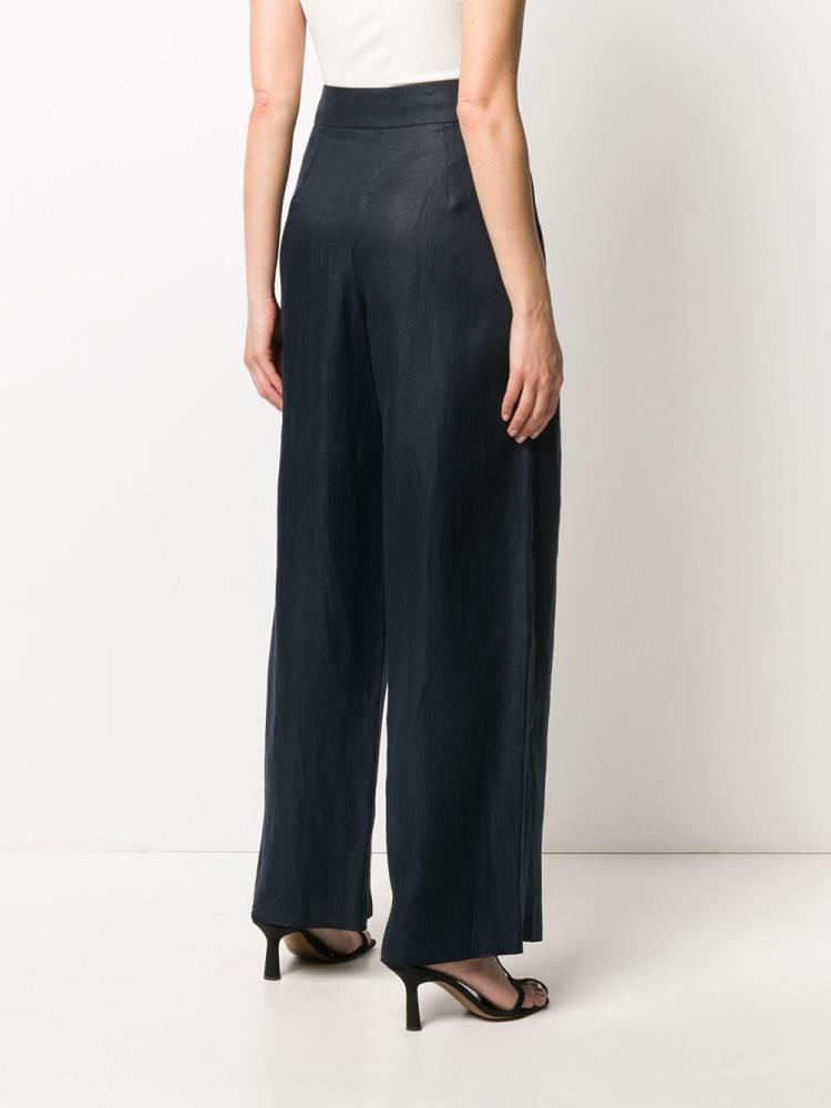 Blue Women's Armani Emporio High Waisted Pants | KLSXF7U