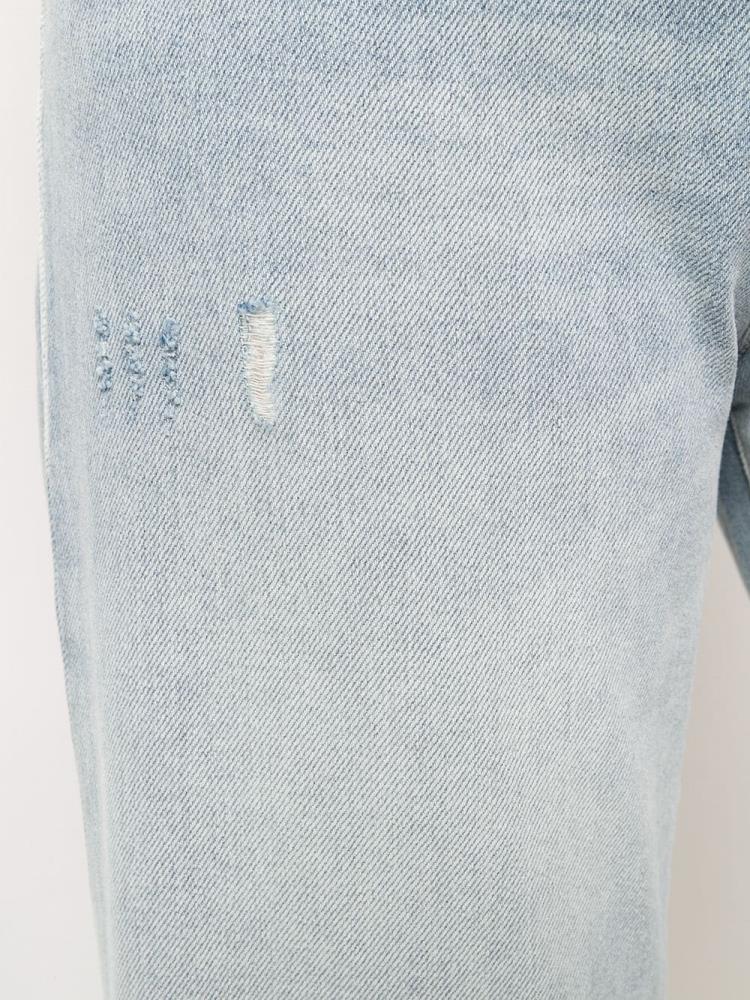 Blue Women's Armani Emporio Mid Rise Flared Jeans | LF4BMA9