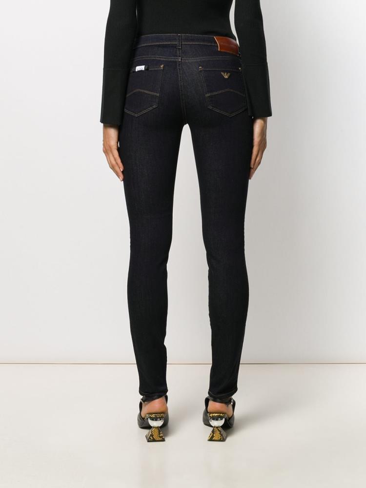 Blue Women's Armani Emporio Skinny Jeans | 1M9X90Q