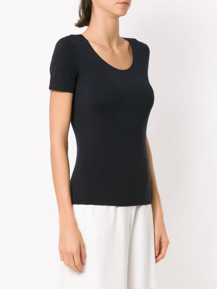 Blue Women's Armani Emporio Slim Fit T Shirts | OOS050I