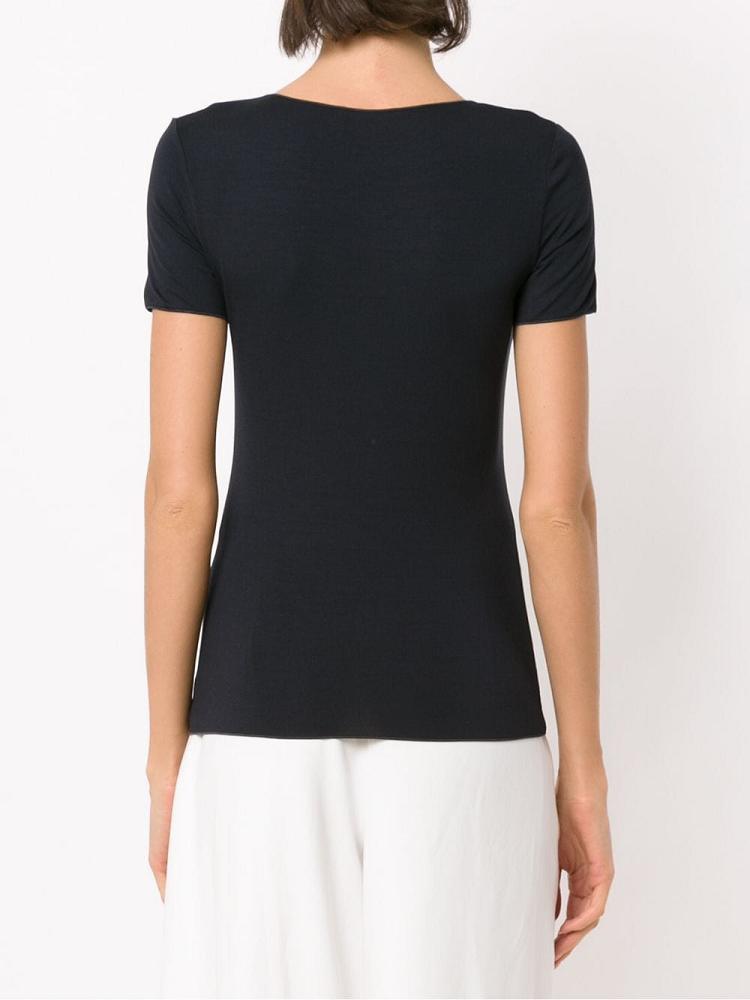 Blue Women's Armani Emporio Slim Fit T Shirts | OOS050I