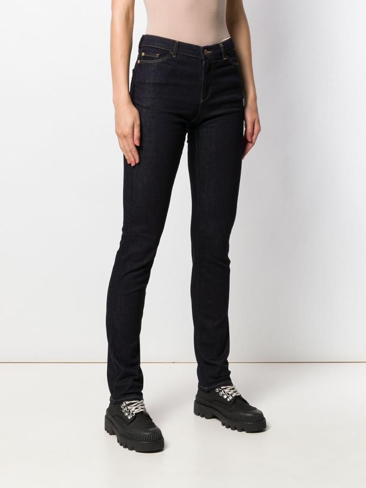 Blue Women's Armani Emporio Slim Fit Jeans | SJDFLB9