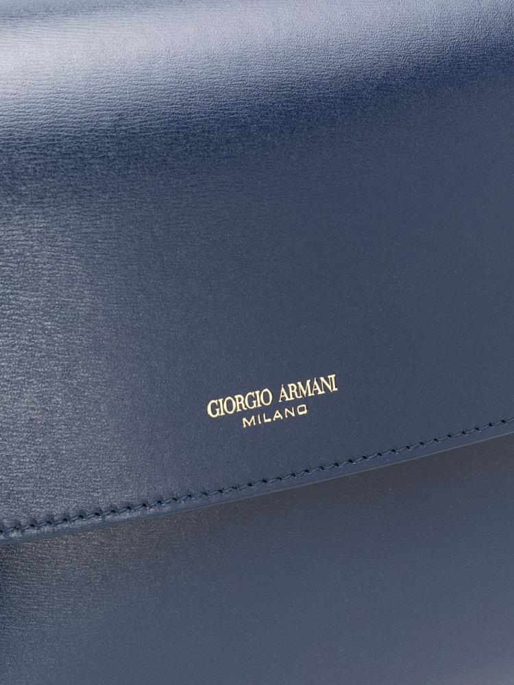 Blue Women's Giorgio Armani La Prima Shoulder Bags | O93EF0J