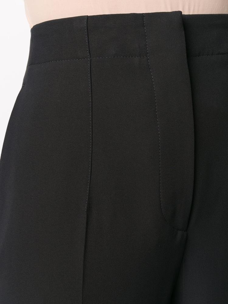 Blue Women's Giorgio Armani Silk High Rise Tailored Pants Pants | 4JSGKRM