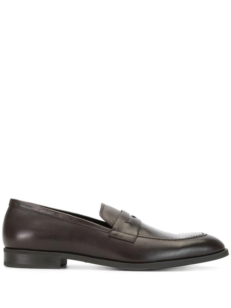 Brown Men\'s Armani Emporio Classic Formal Loafers | BFIVUL6