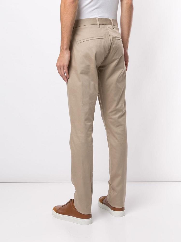 Brown Men's Armani Emporio Plain Straight Tailored Pants Pants | 1F8SQ2H