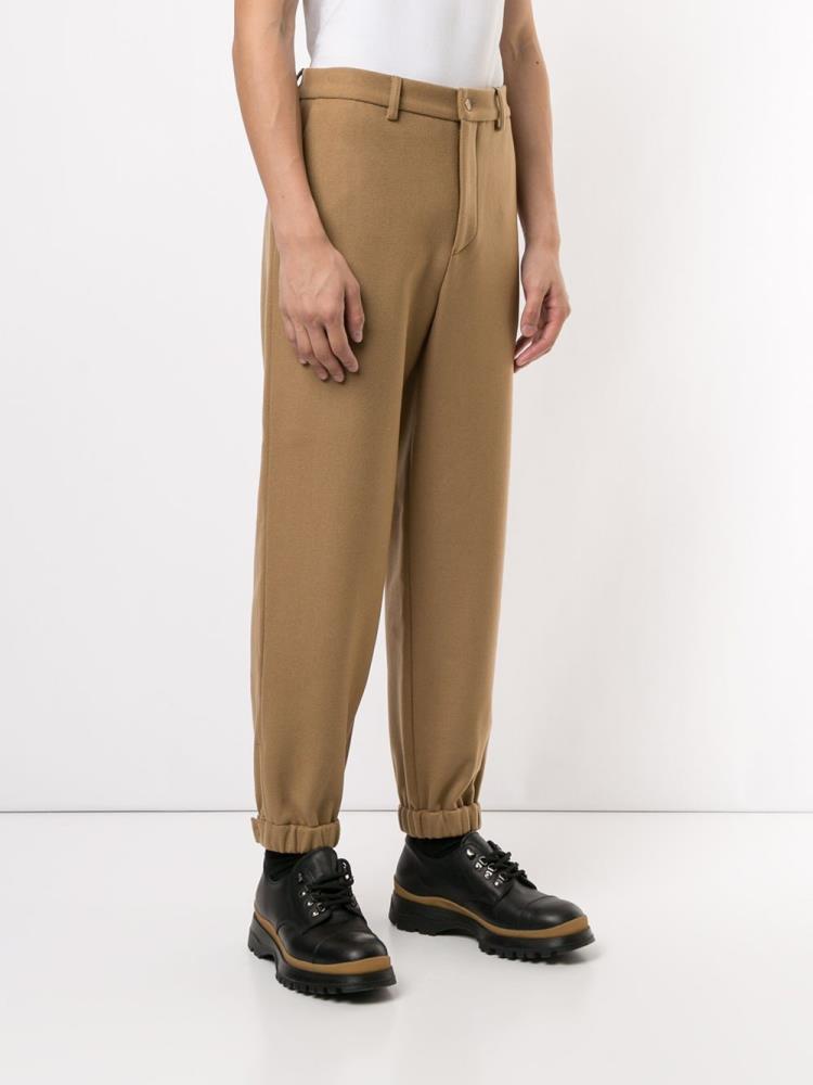 Brown Men's Armani Emporio Regular Fit Pants | V6TZJSV