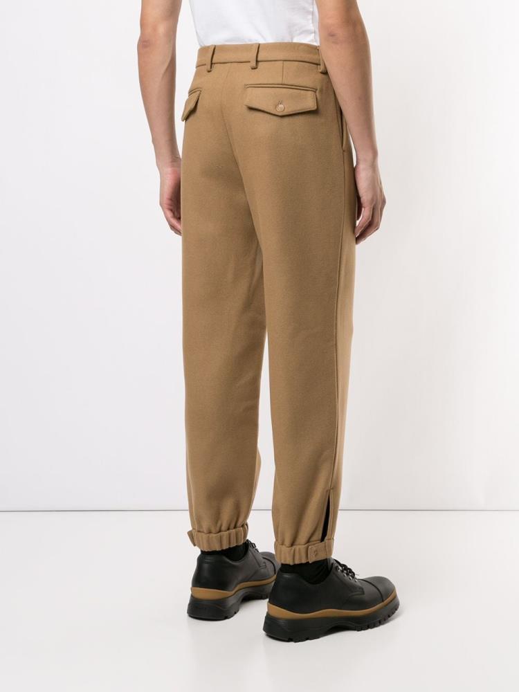 Brown Men's Armani Emporio Regular Fit Pants | V6TZJSV