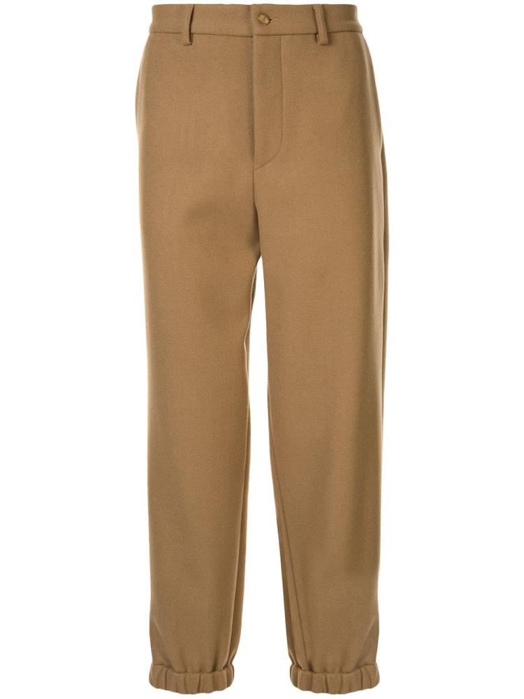 Brown Men\'s Armani Emporio Regular Fit Pants | V6TZJSV