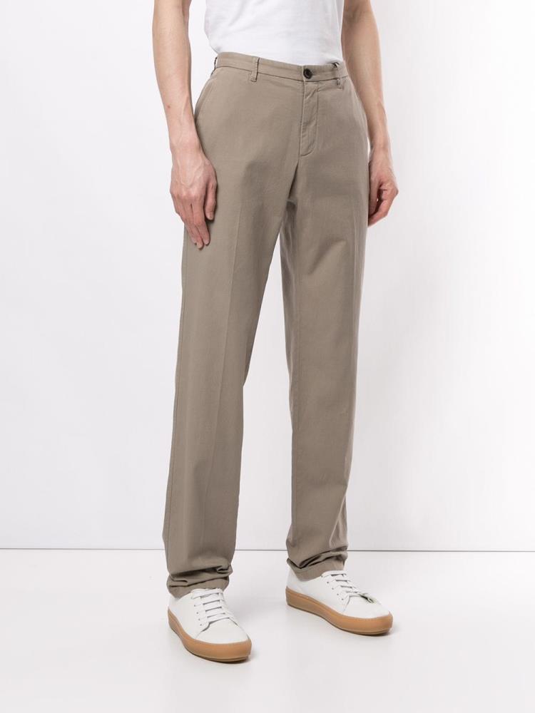 Brown Men's Giorgio Armani Straight Leg Pants | CDJKN9L