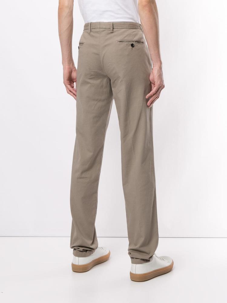 Brown Men's Giorgio Armani Straight Leg Pants | CDJKN9L