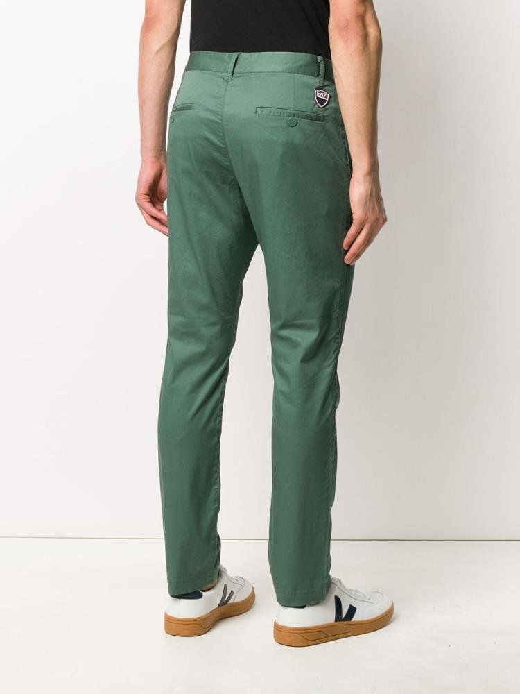 Green Men's Ea7 Emporio Armani Straight Leg Chinos | O5PEAAY