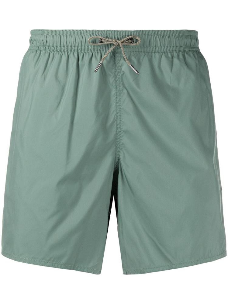 Green Men\'s Armani Emporio Drawstring Waist Swim Shorts | MSXS5C7