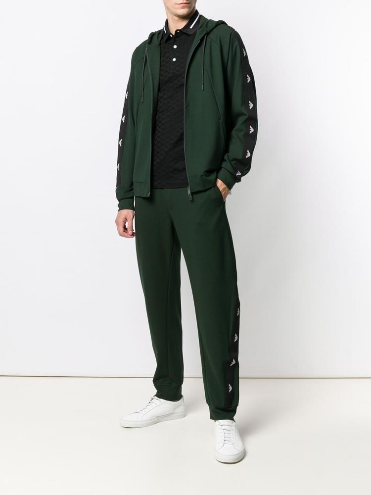 Green Men's Armani Emporio Logo Track Pants | IE89HVP