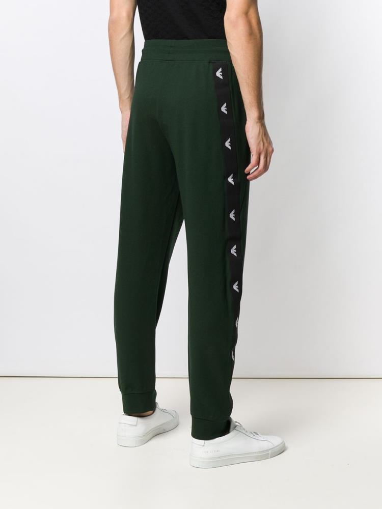 Green Men's Armani Emporio Logo Track Pants | IE89HVP