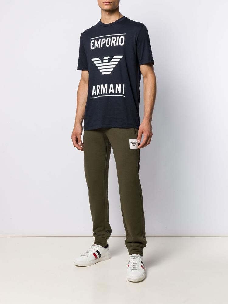 Green Men's Armani Emporio Vector Logo Track Pants | H49AUGE