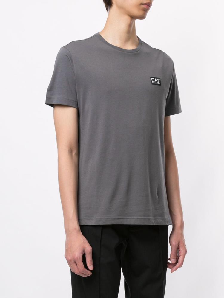 Grey Men's Ea7 Emporio Ea7 Print T Shirts | CETR2WH