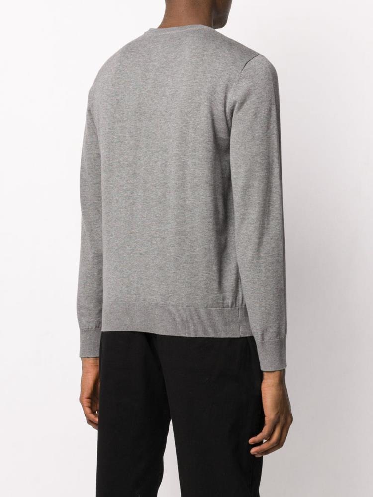 Grey Men's Armani Emporio Crew Neck Sweatshirts | A0FBJMO