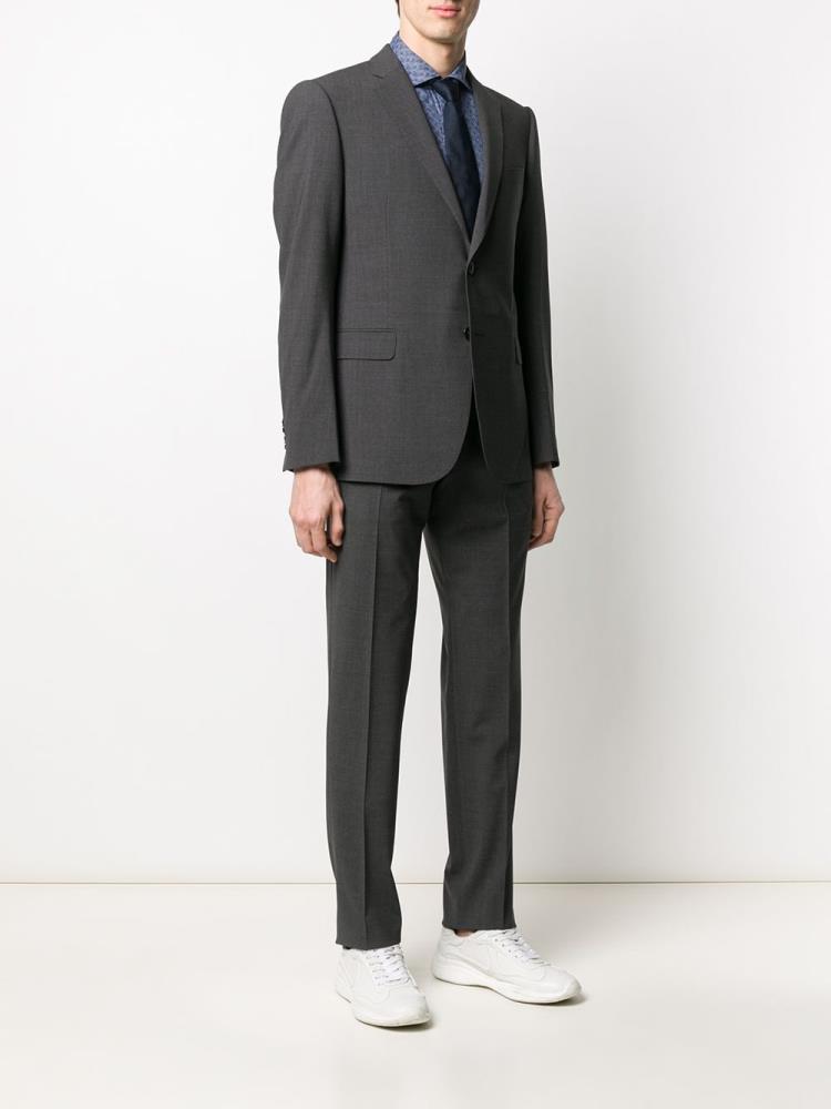 Grey Men's Armani Emporio Fitted Two Piece Suits | 615EPGA