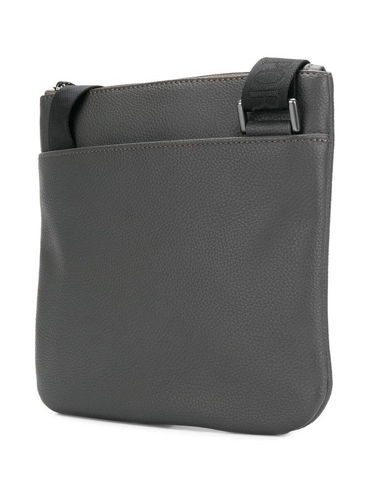 Grey Men's Armani Emporio Logo Shoulder Bags | ZKKOQQ9