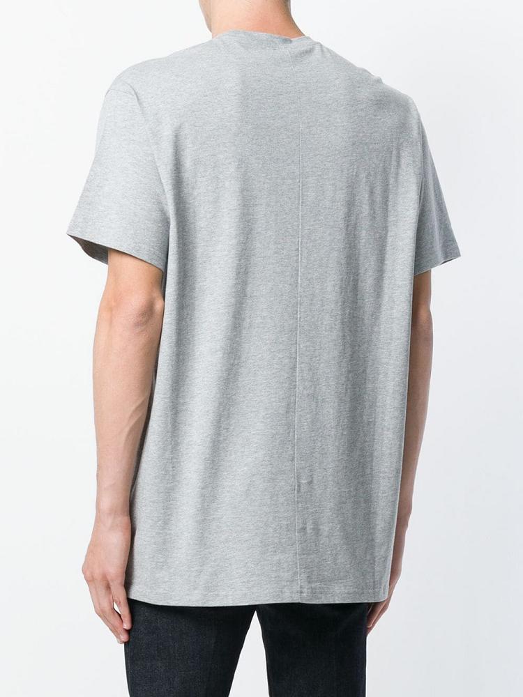 Grey Men's Armani Emporio Short Sleeve Logo T Shirts | ZT60QQ3