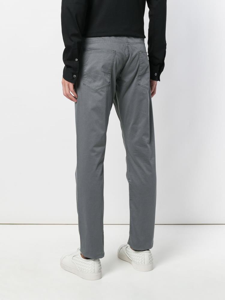 Grey Men's Armani Emporio Straight Leg Pants | GT20T81