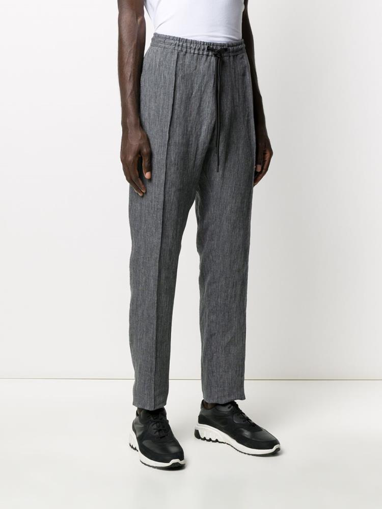 Grey Men's Armani Emporio Straight Leg Pants | U1ACLFS