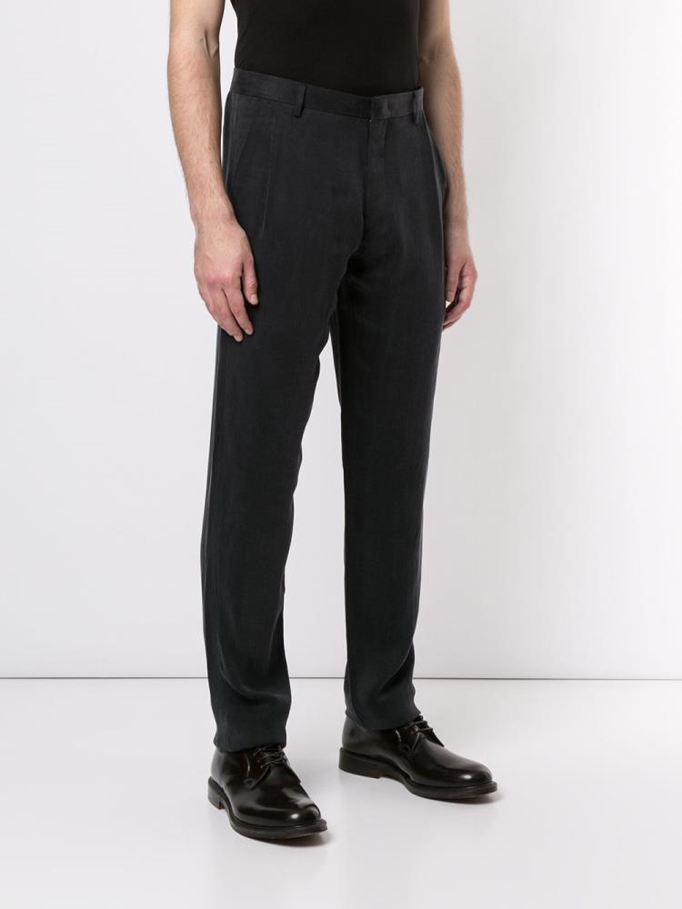 Grey Men's Giorgio Armani Corduroy Pants | CRQK4V3