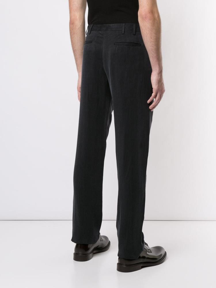 Grey Men's Giorgio Armani Corduroy Pants | CRQK4V3