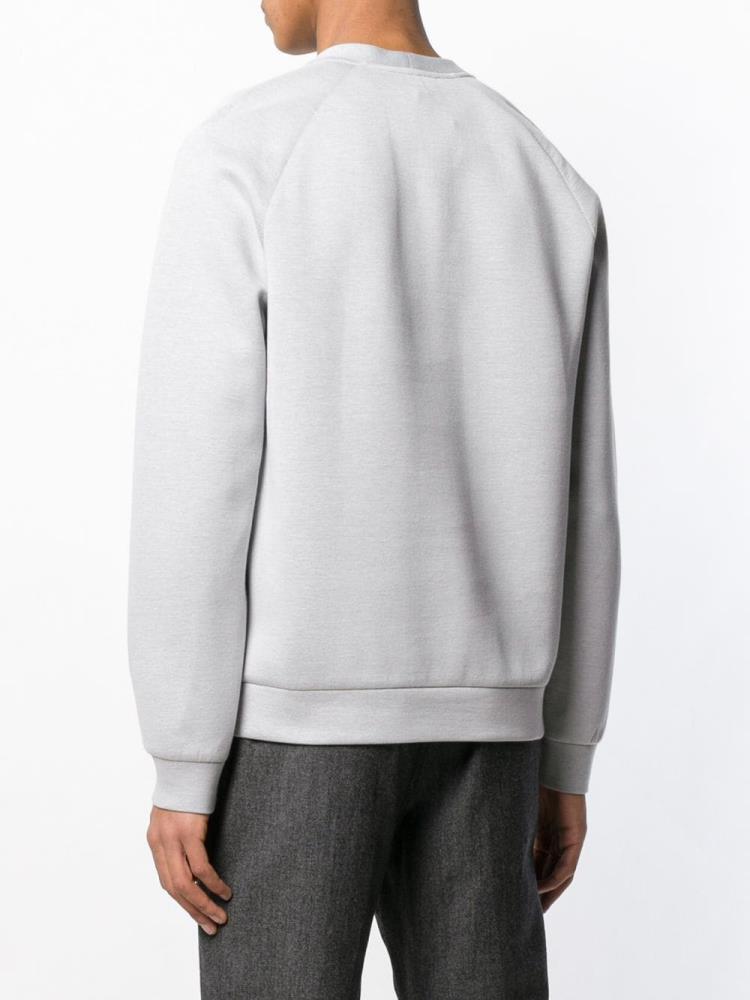 Grey Men's Giorgio Armani Logo Sweatshirts | JDYSQIL