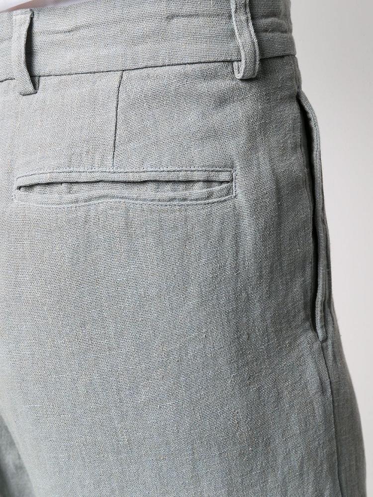 Grey Men's Giorgio Armani Plain Loose Fit Pants | CKTTBFA