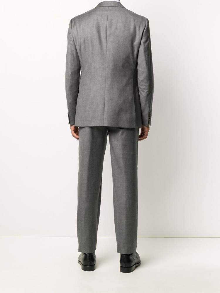 Grey Men's Giorgio Armani Single Breasted Two Piece Suits | 94MN1HS