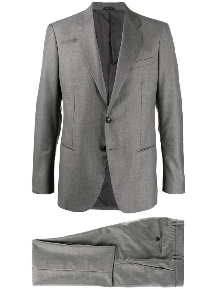 Grey Men\'s Giorgio Armani Single Breasted Two Piece Suits | 94MN1HS