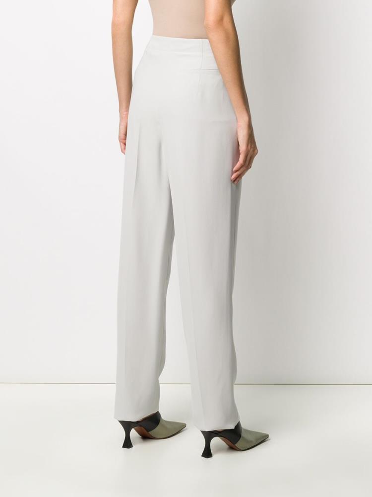 Grey Women's Giorgio Armani Flared Style Pants | DUE4O3P