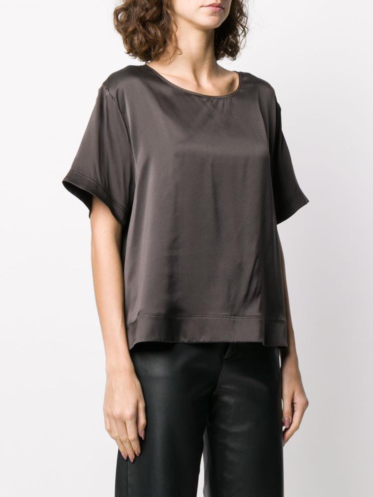 Grey Women's Giorgio Armani Loose Fit Blouse | JV0Q35I