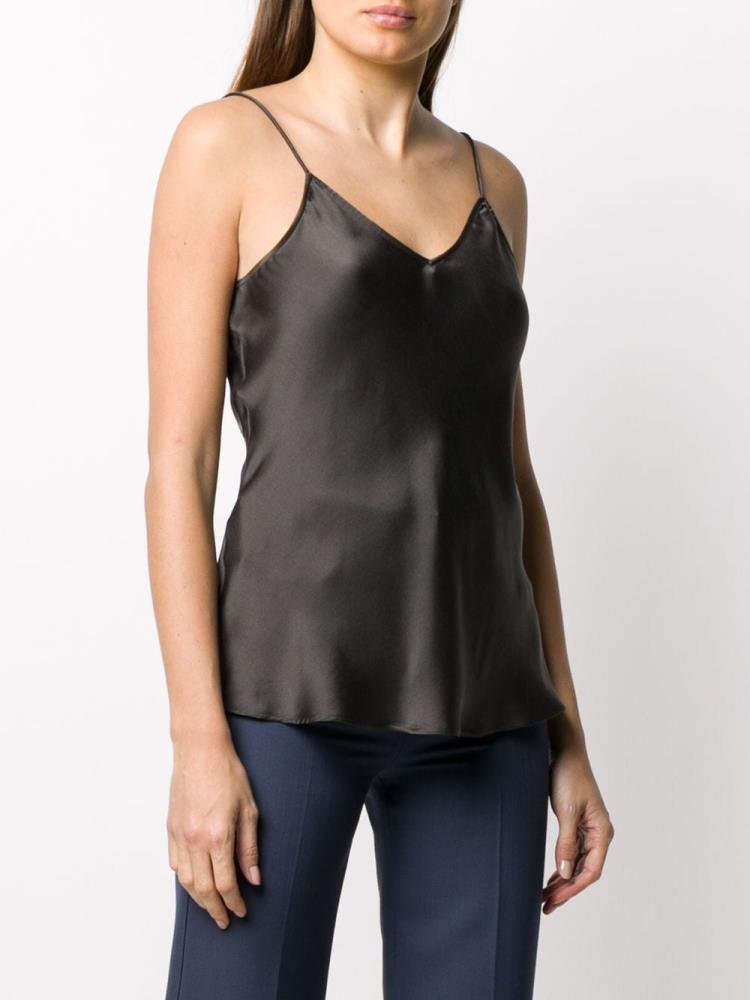 Grey Women's Giorgio Armani Silk Camisole Tops | JIA1050