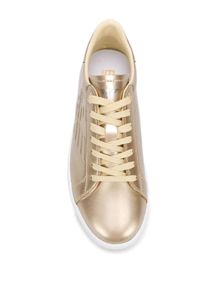 Metal Women's Ea7 Emporio Armani Low Top Sneakers | AEMNFD8