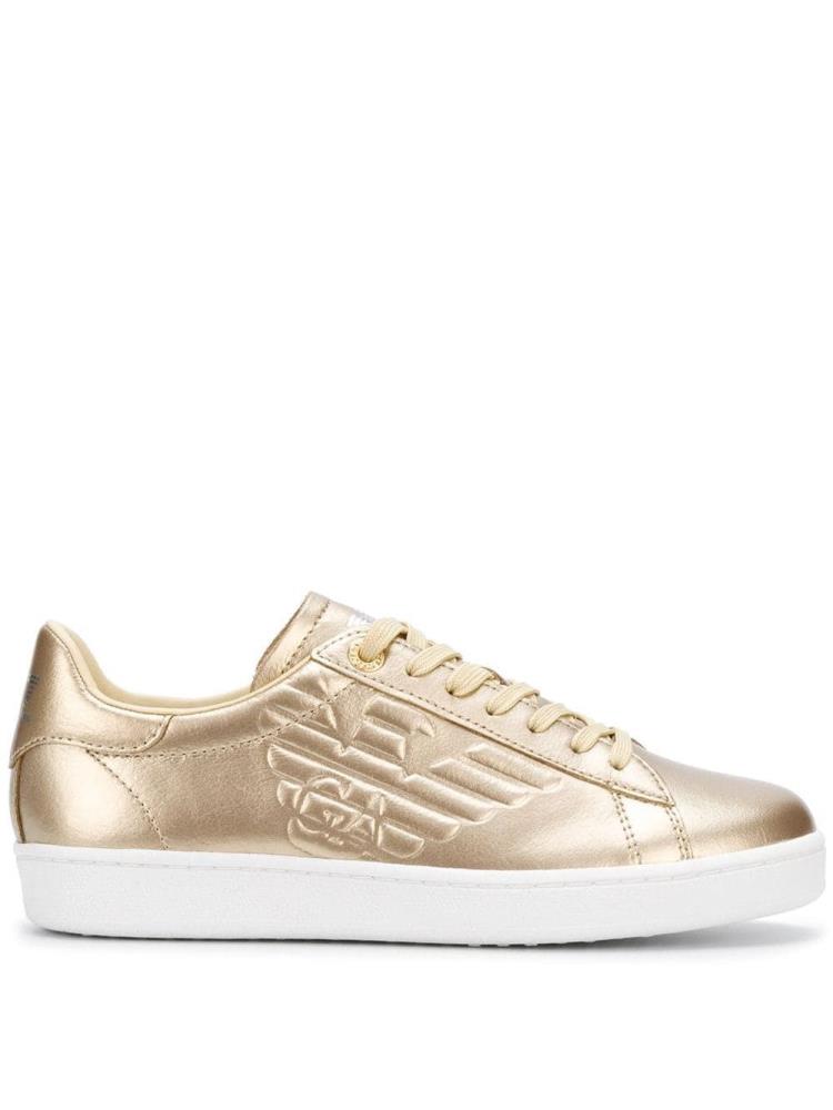 Metal Women\'s Ea7 Emporio Armani Low Top Sneakers | AEMNFD8