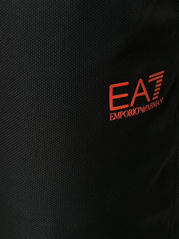 Orange / Black Men's Ea7 Emporio Armani Long Sleeve Logo Tracksuits Suits | RDOGPHW